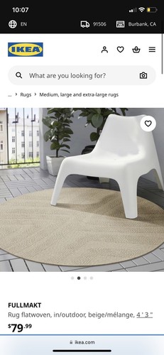 Round rug ikea limited edition - round,