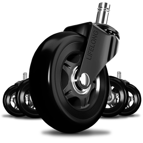 Office chair wheels rubber - office,